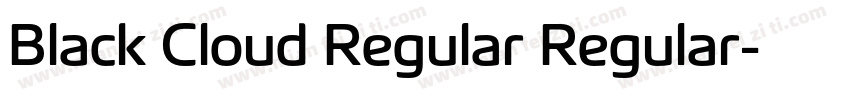 Black Cloud Regular Regular字体转换